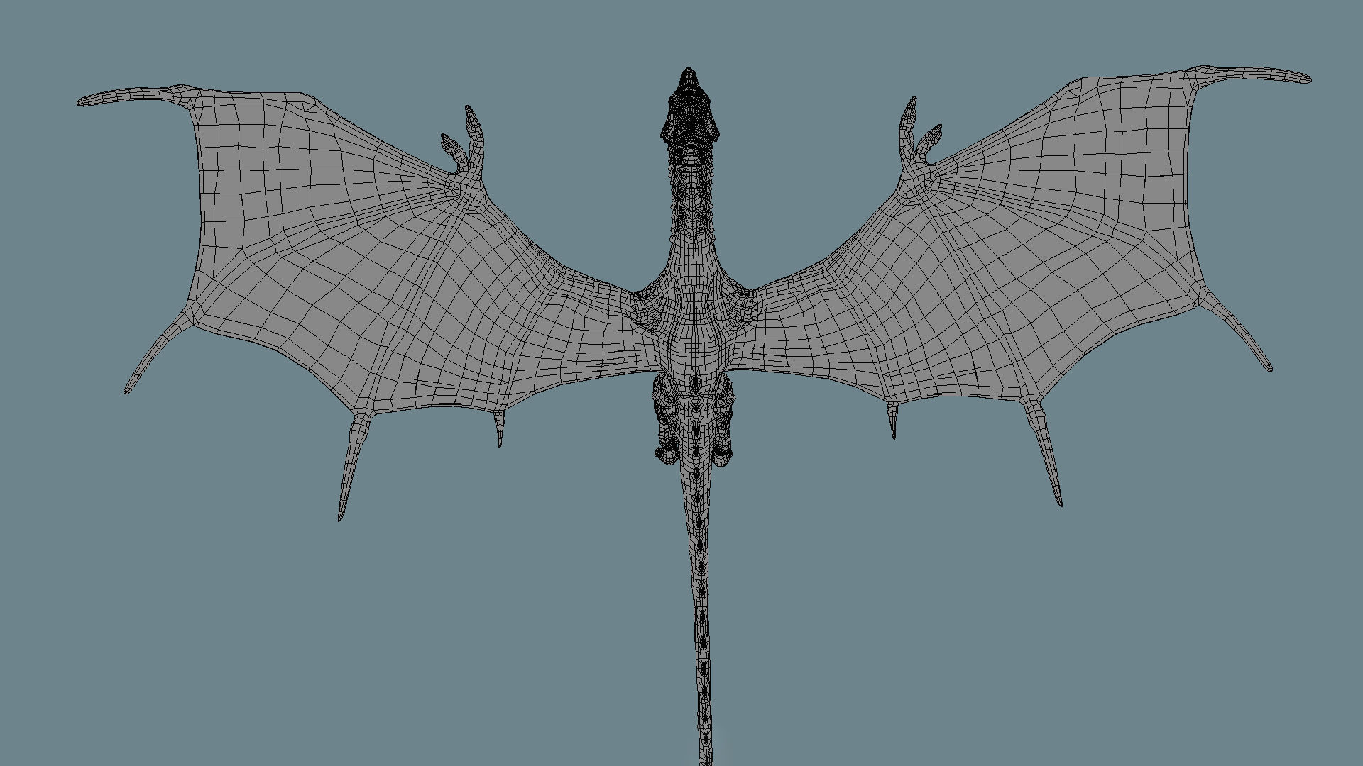 Irval the Wyvern Low-poly 3D model_6