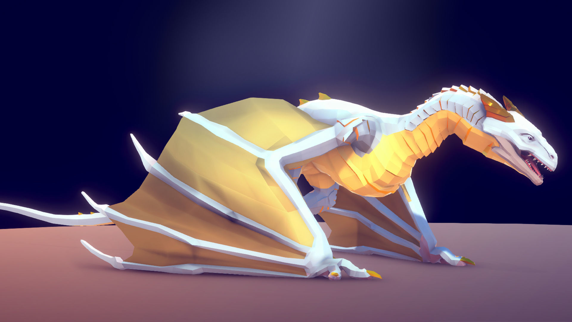 Irval the Wyvern Low-poly 3D model_22