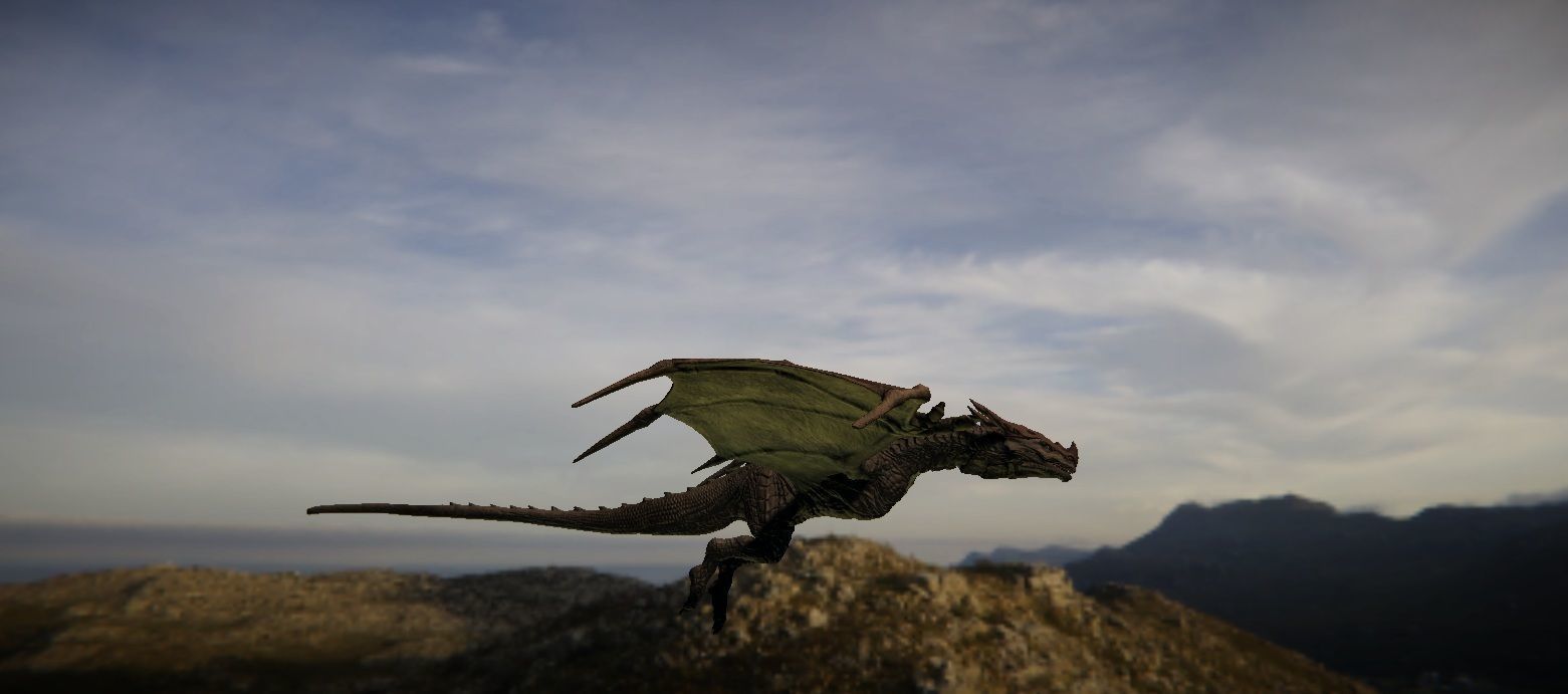 Irval the Wyvern Low-poly 3D model_28