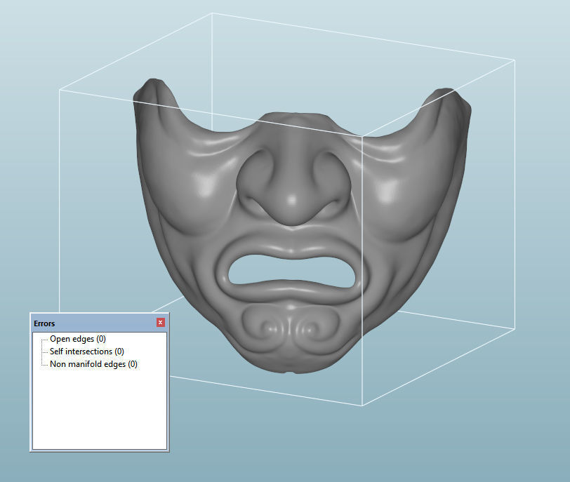 Mempo Japanese Mask 3D print model_6