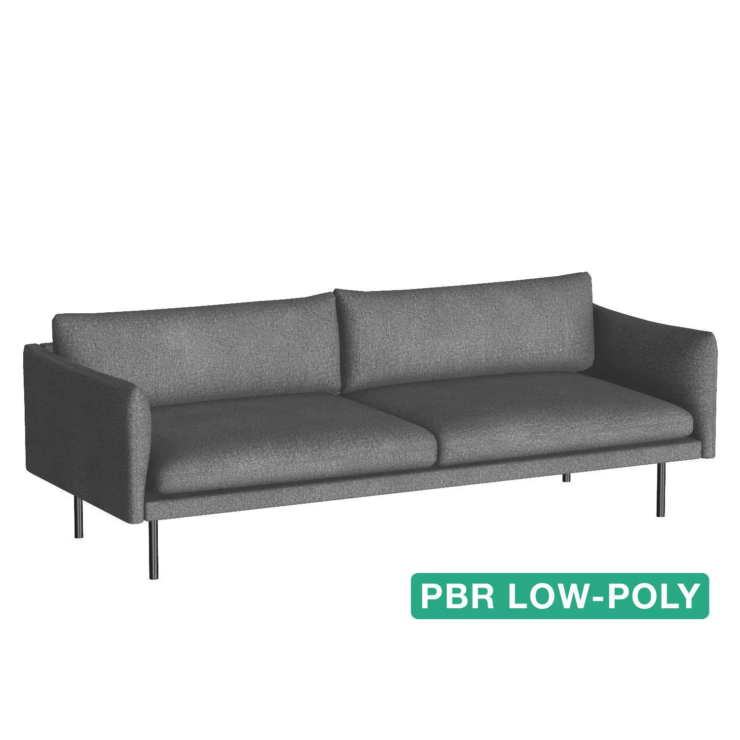 Couch Sofa - Wasat - Low-poly 3D model