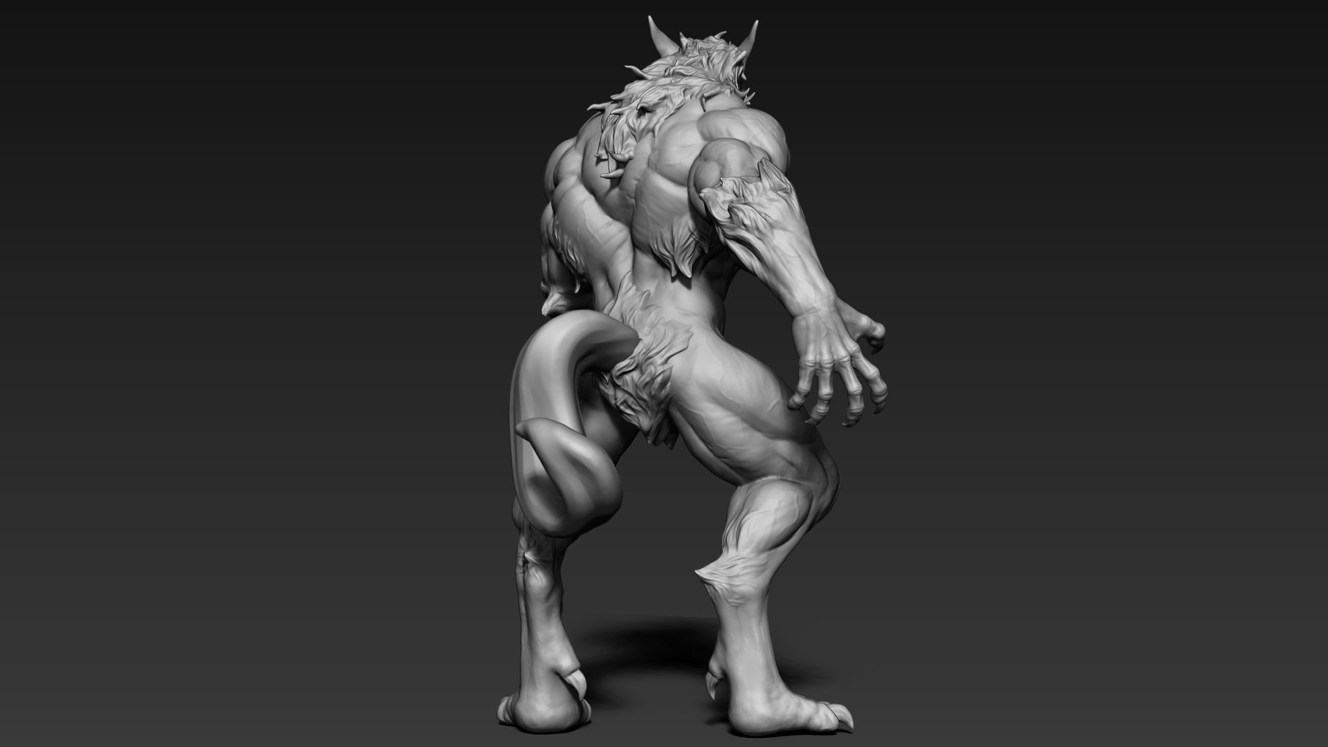 Warewolf Sculpt 3D model_11