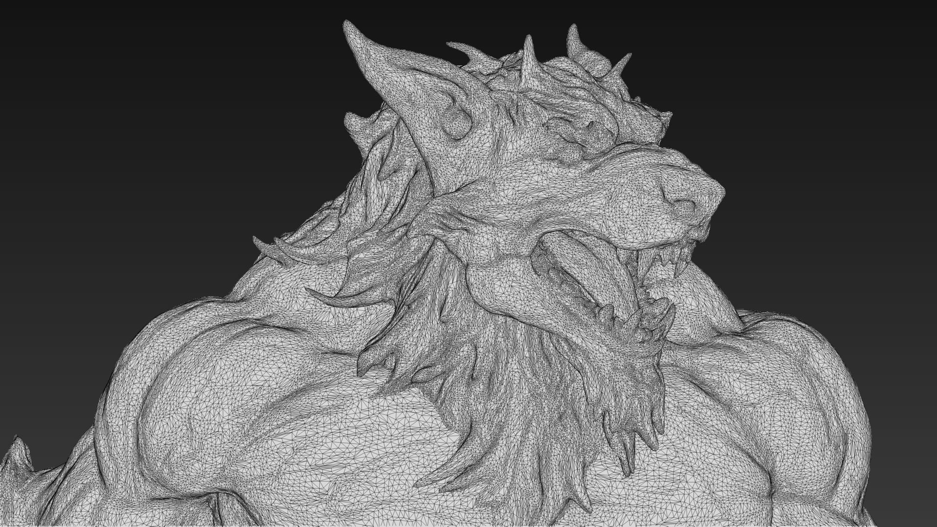 Warewolf Sculpt 3D model_16