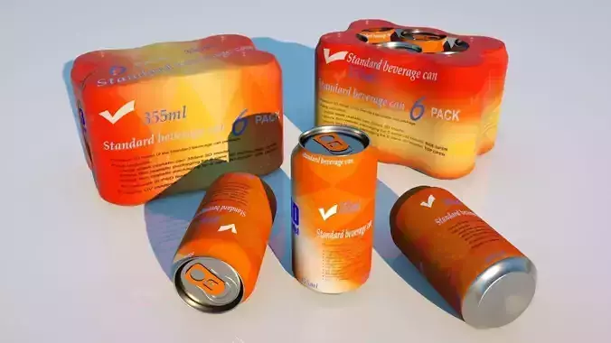 Can package 355ml 3D model