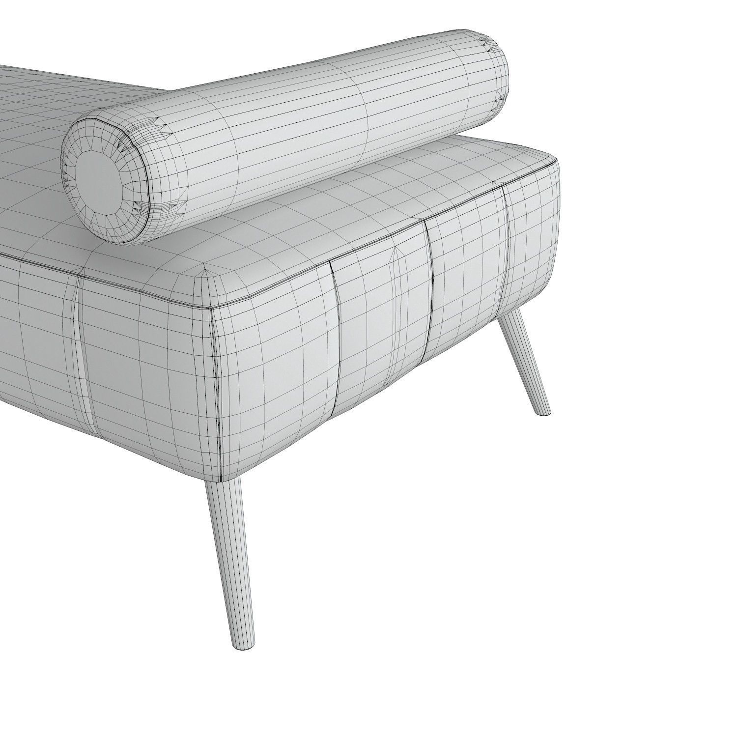 Couch Sofa - Muliphein -  Low-poly 3D model_4