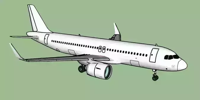 Airbus A320-200 WINGLET 3D model