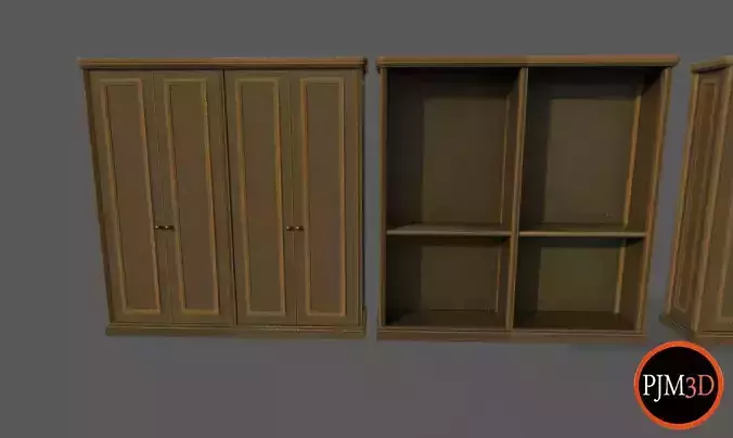 Wardrobe-Pack-01A Version 001 Low-poly 3D model