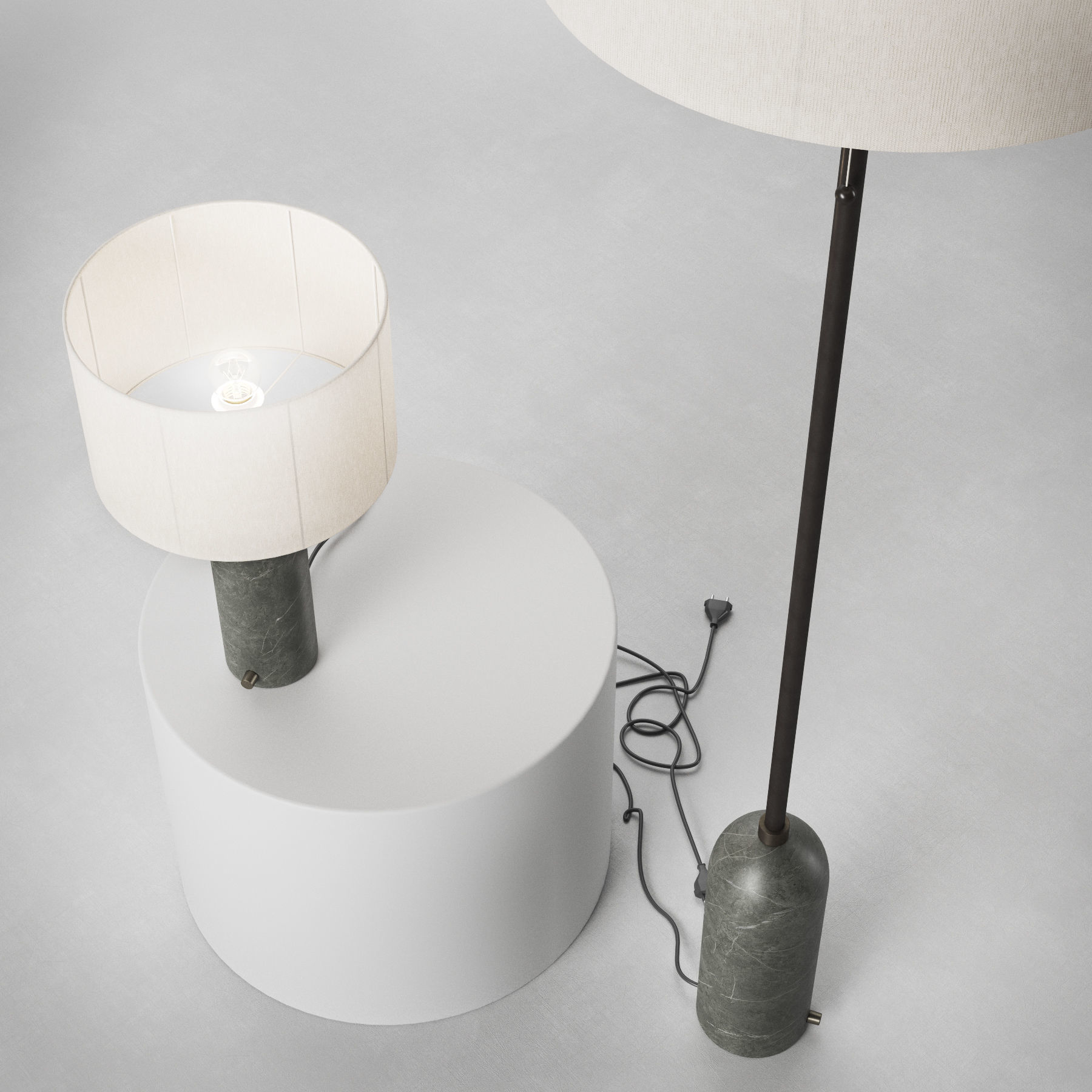 GUBI Gravity Table and Floor Lamp 3D model_3