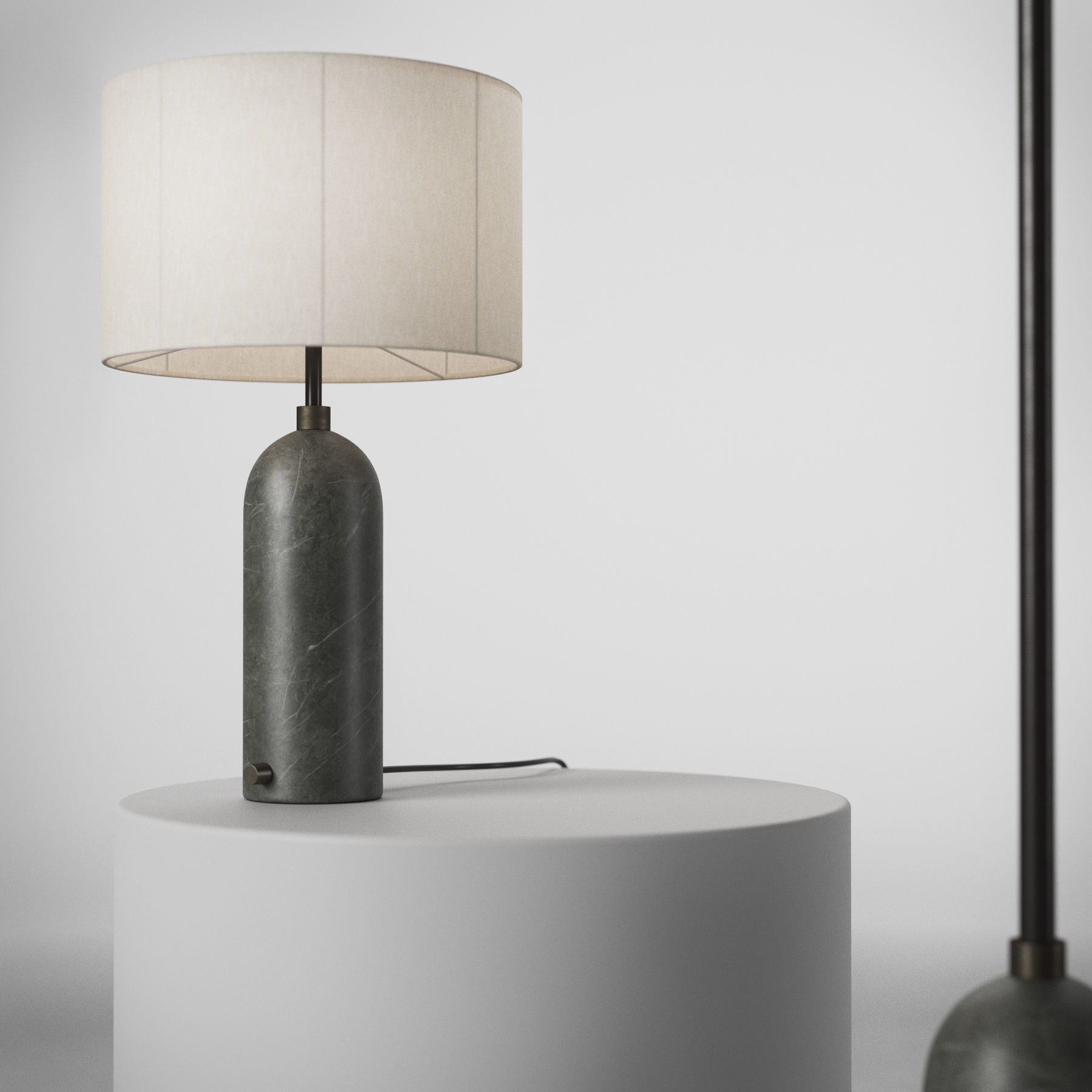 GUBI Gravity Table and Floor Lamp 3D model_1