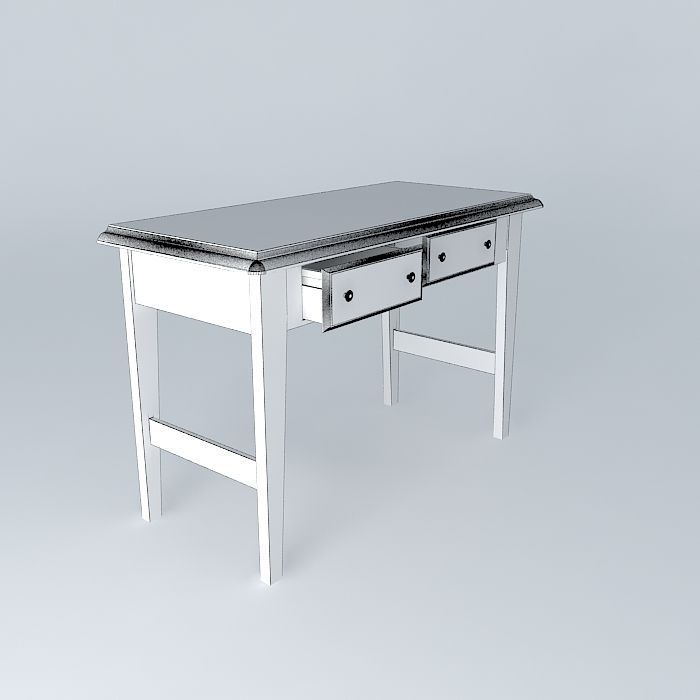 Nice 2 Drawer Console Table Free 3D model_3