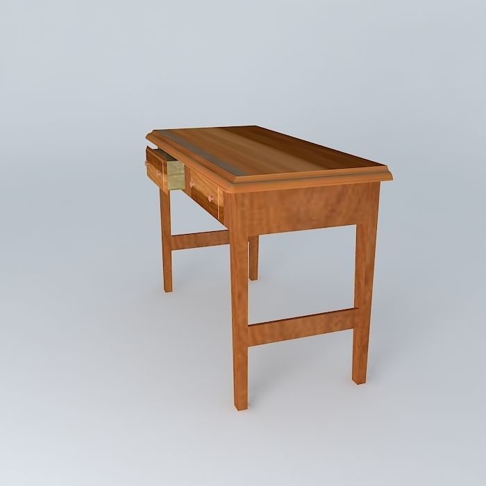 Nice 2 Drawer Console Table Free 3D model_2