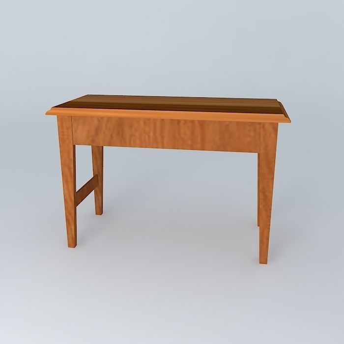 Nice 2 Drawer Console Table Free 3D model_1