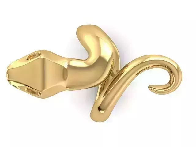SNAKE-RING 1 snake pendant gold