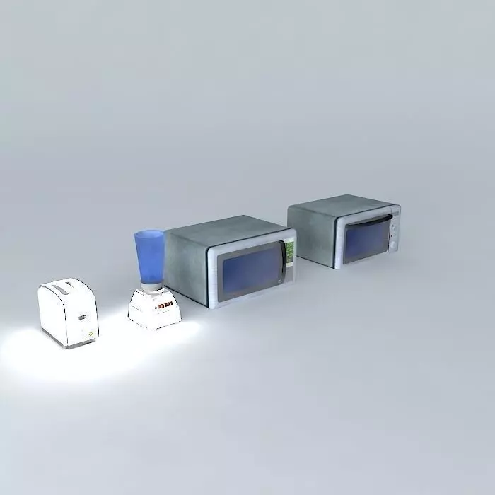 Microwave toaster blender %26 convection oven Free 3D model_0
