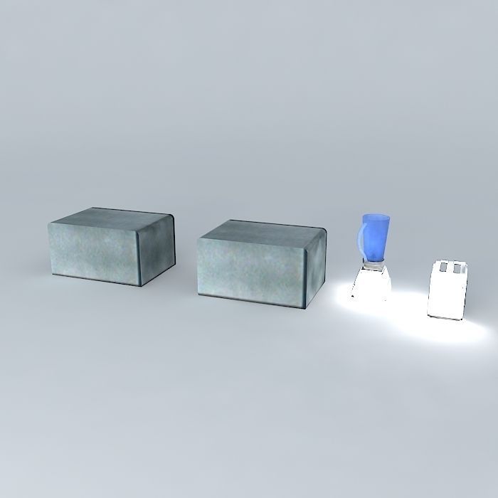 Microwave toaster blender %26 convection oven Free 3D model_1