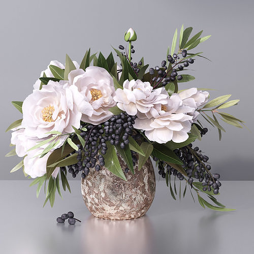 Classy Flower Vase-Flowers Vase 3D model