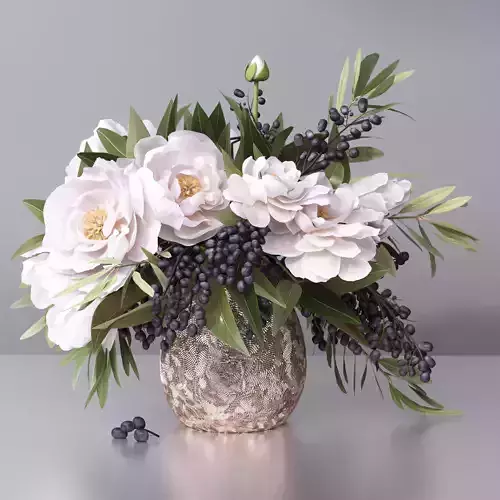 Classy Flower Vase-Flowers Vase 3D model