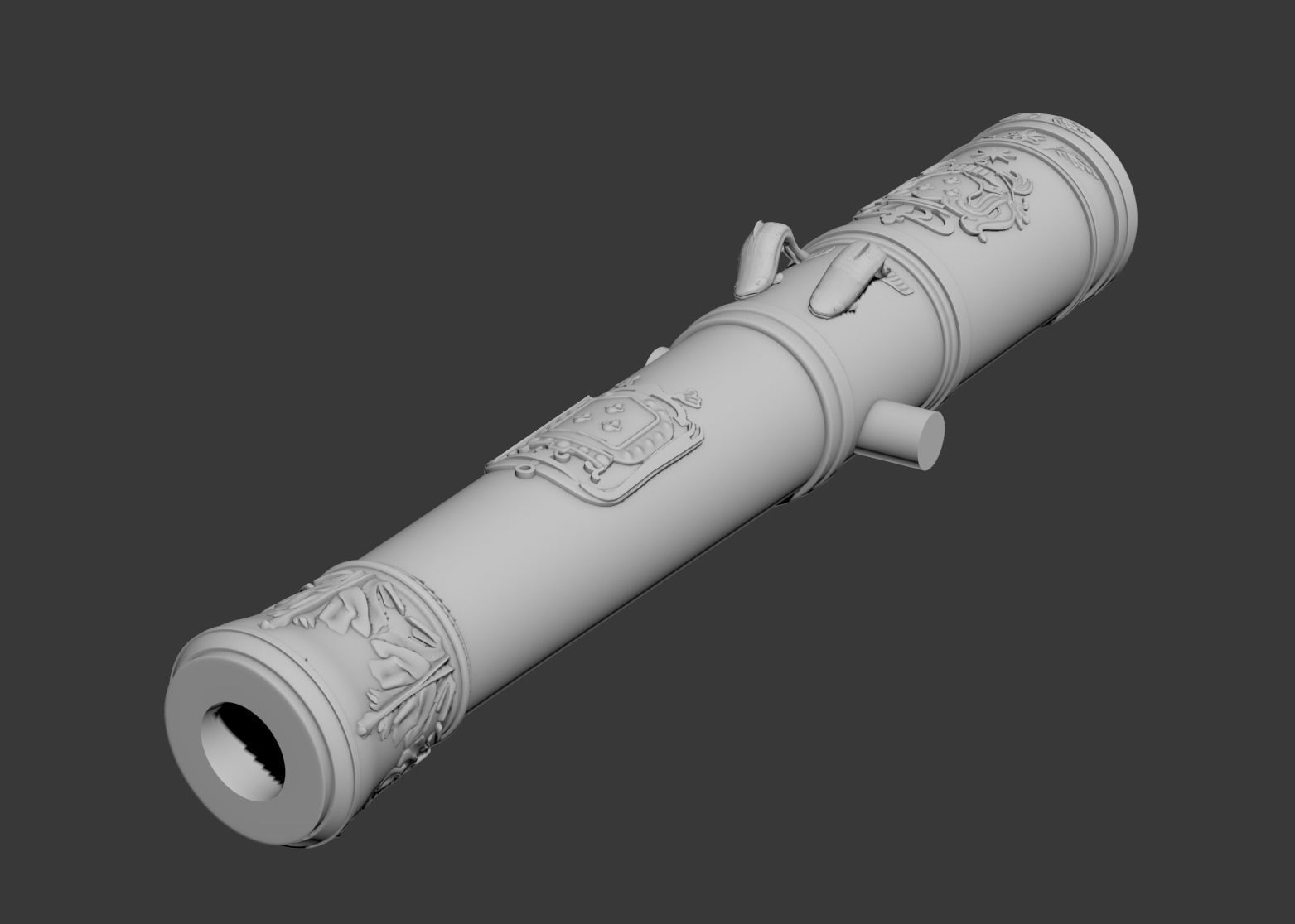 Ancient cannon Warship 3D print model_3