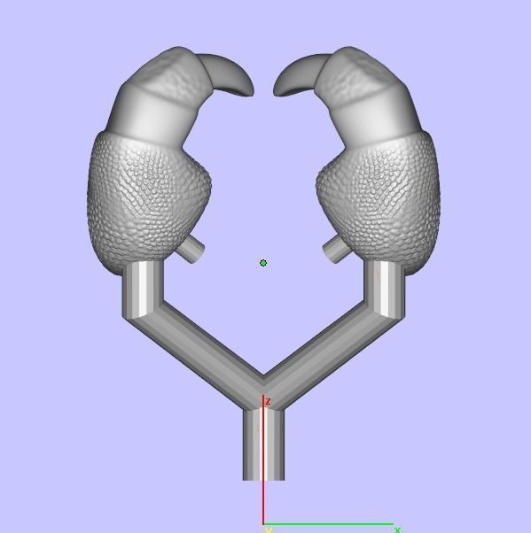 Custom signet claws ring 3D print model_13