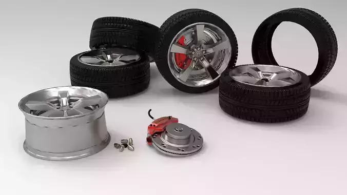 tire car and disc brake