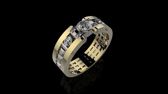 RINGS FOR MEN N6 3D print model
