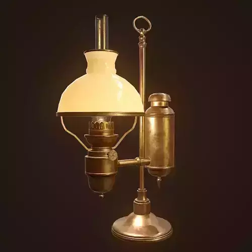 Antique Oil Lamp - PBR Game Ready Low-poly 3D model