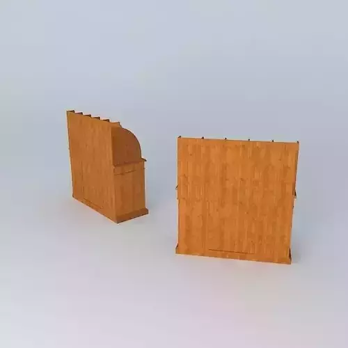 Roll Top Desk Free 3D model