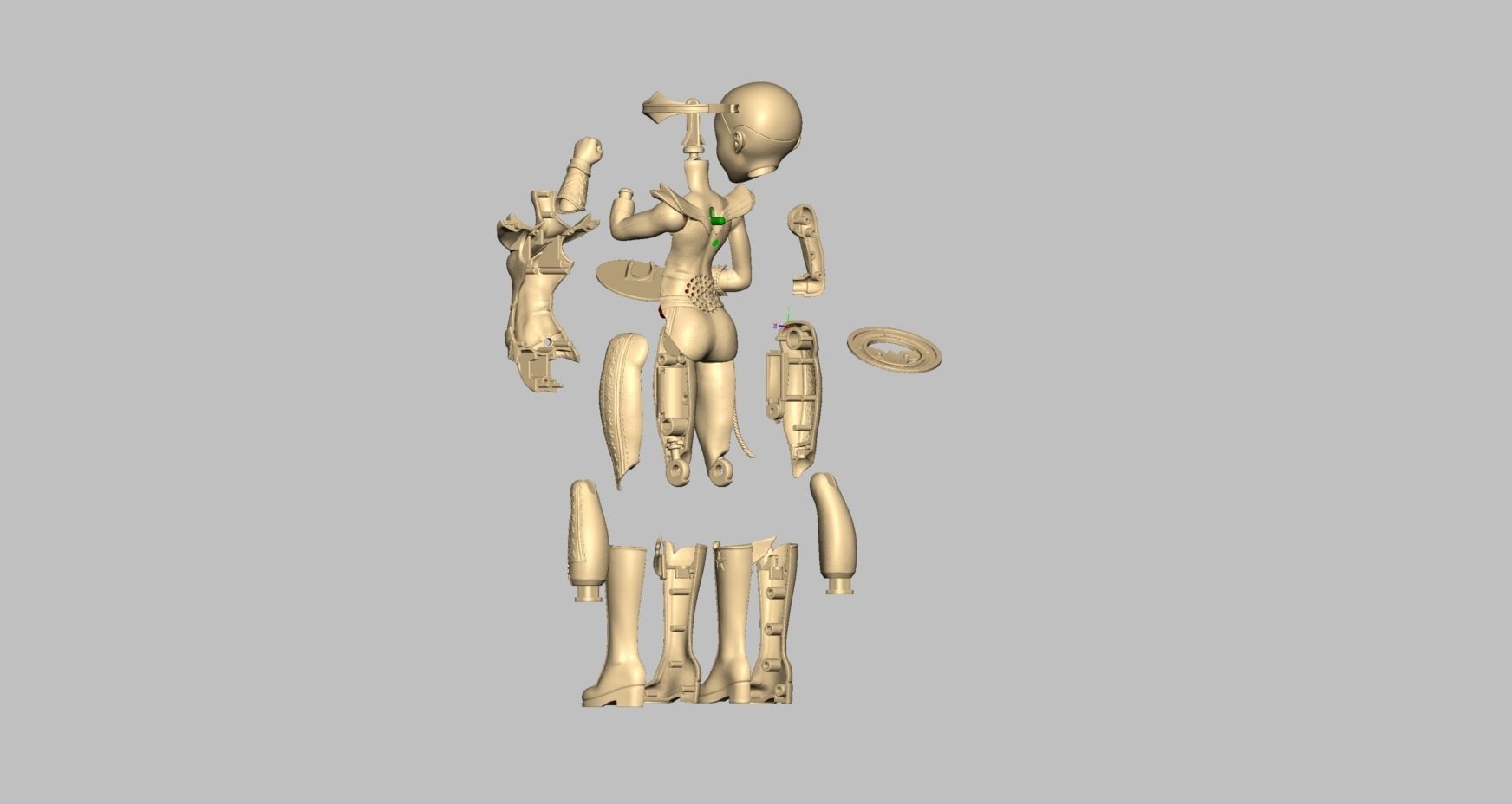 00025 Designed for 3D printing 3D print model_8