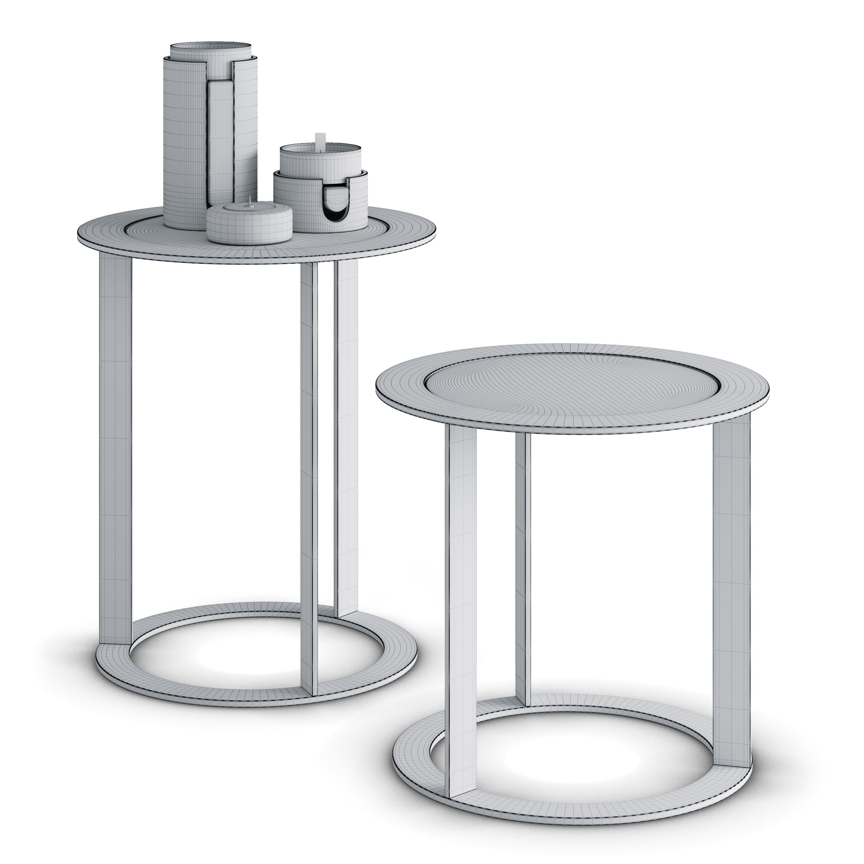 Jesse Scott table and Ooumm Aries candlestick 3D model_1