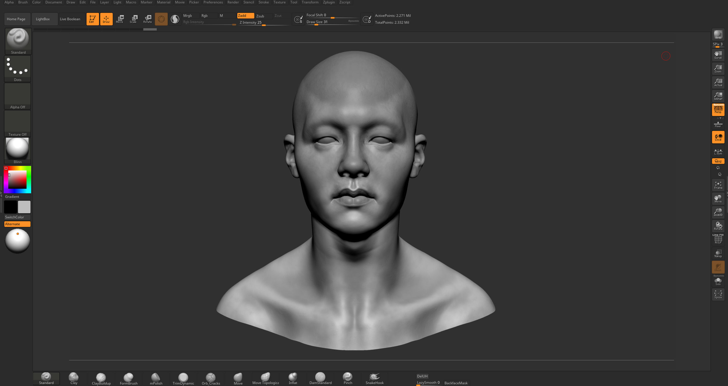 Male Head 3D model_6