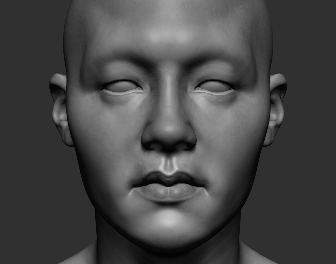 Male Head 3D model_3