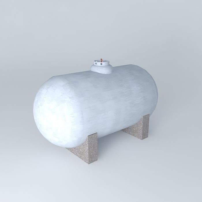 Large residential propane tank 3D CGTrader