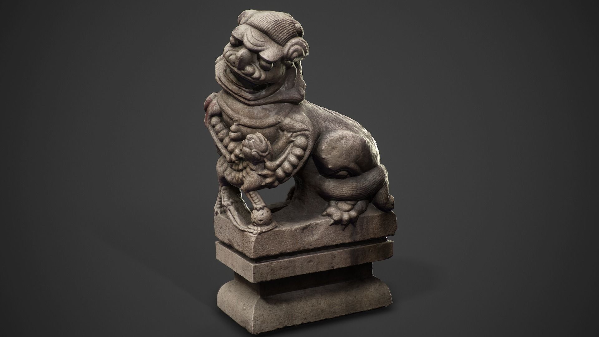 Chinese ancient statues  3D Model Collection_32