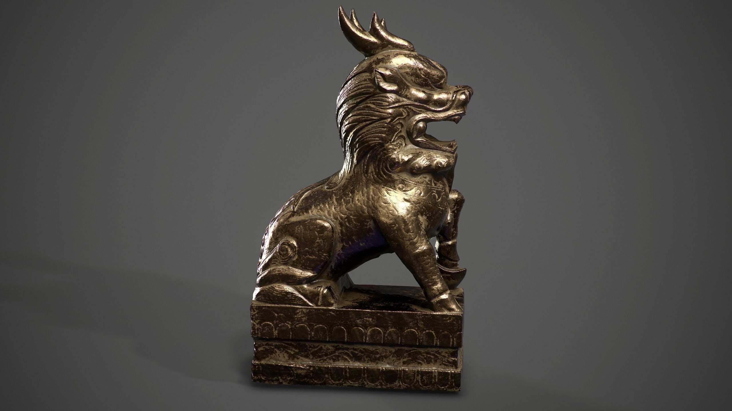 Chinese ancient statues  3D Model Collection_4