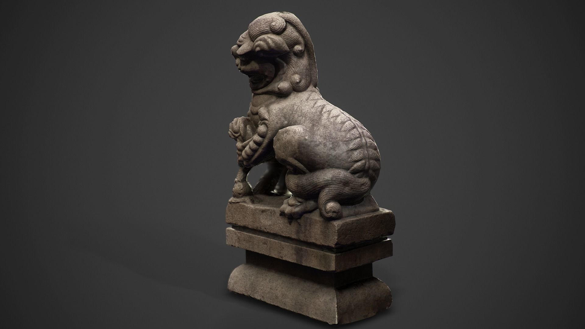 Chinese ancient statues  3D Model Collection_34