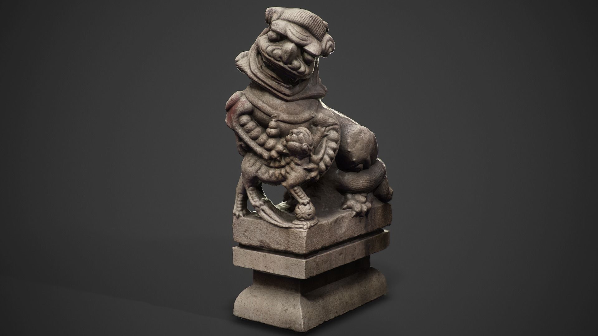 Chinese ancient statues  3D Model Collection_36