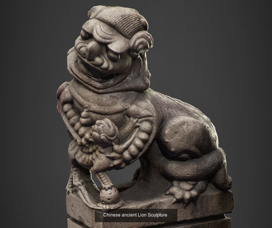 Chinese ancient statues  3D Model Collection_3
