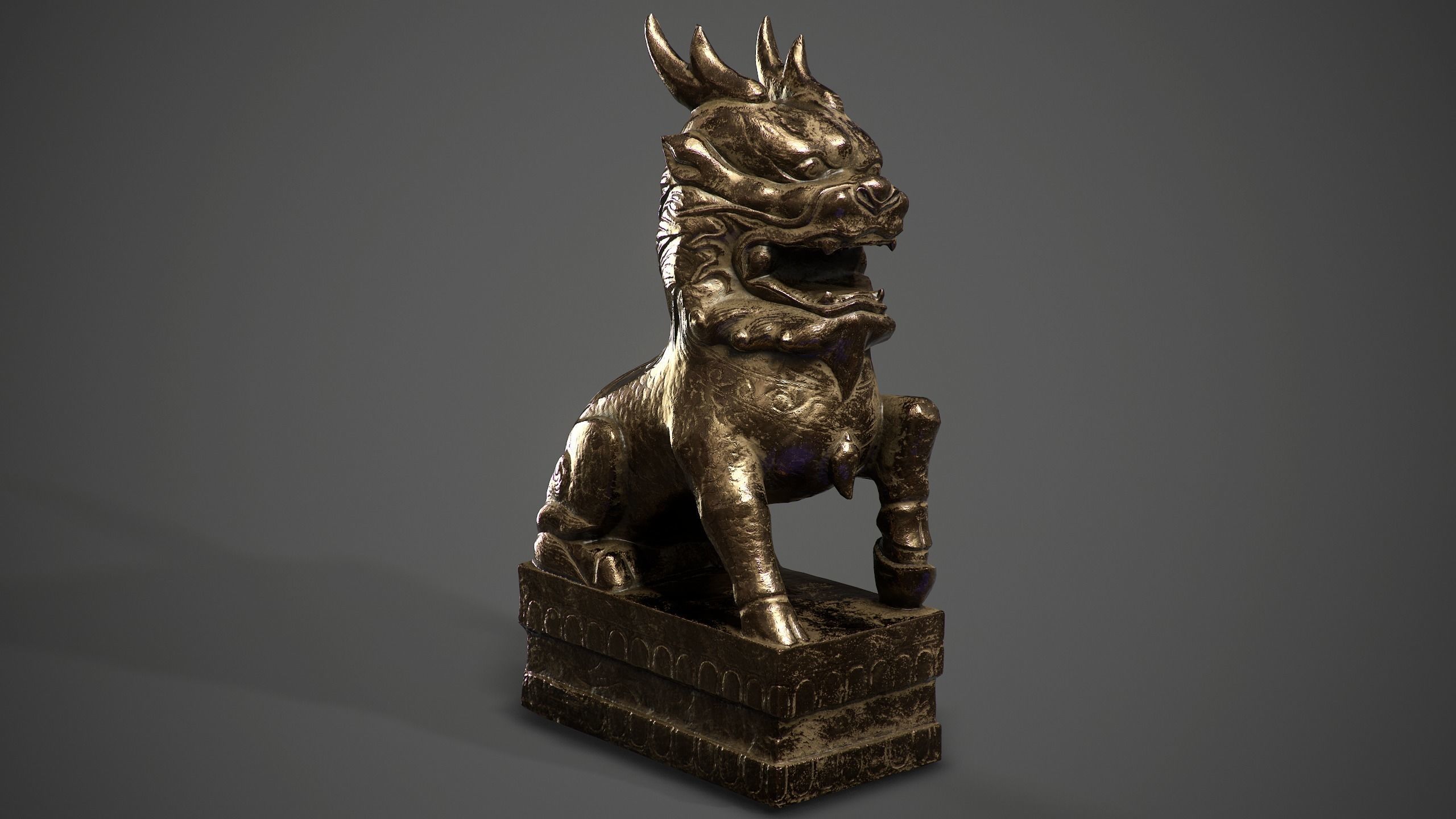 Chinese ancient statues  3D Model Collection_11