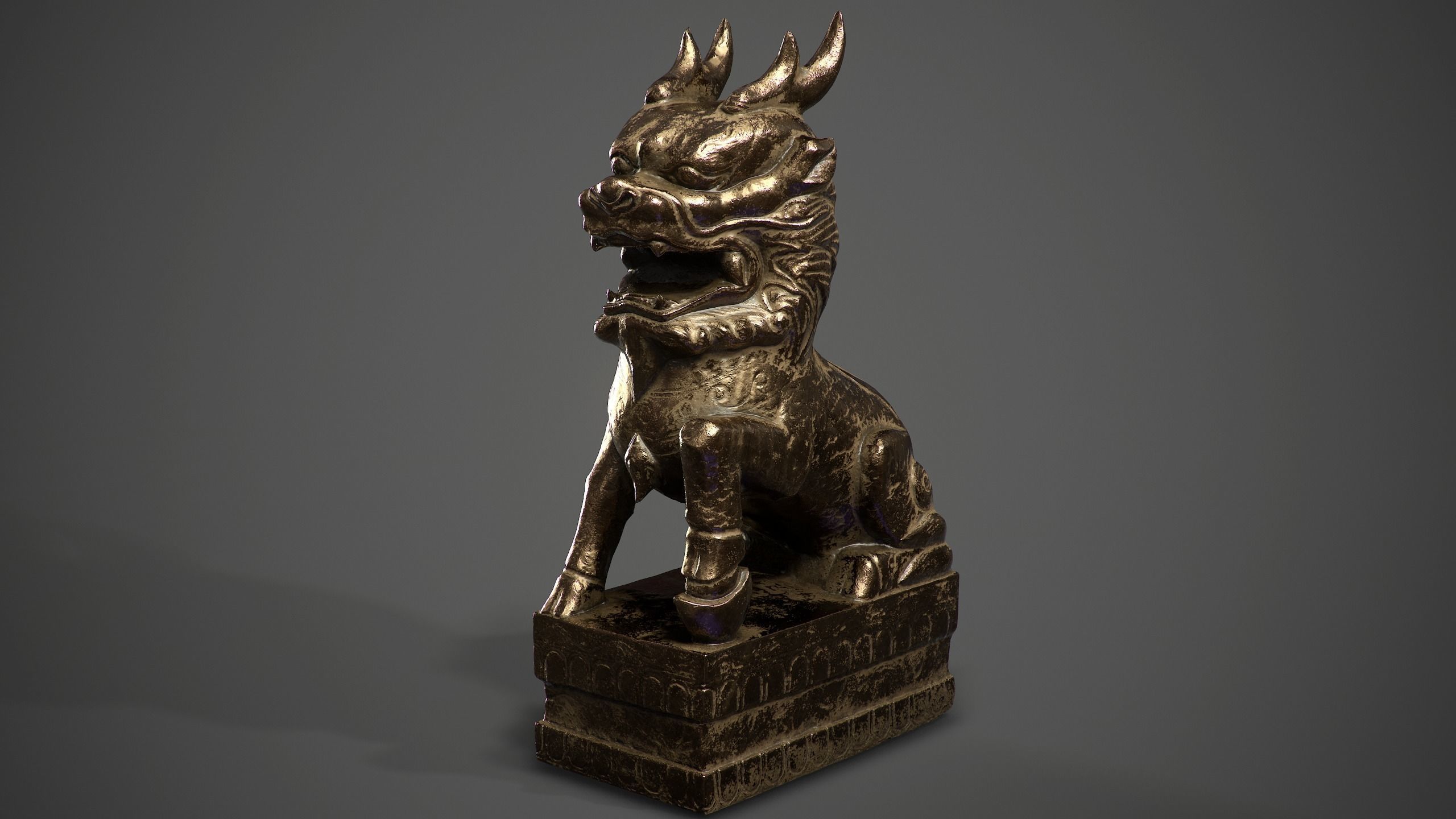 Chinese ancient statues  3D Model Collection_16