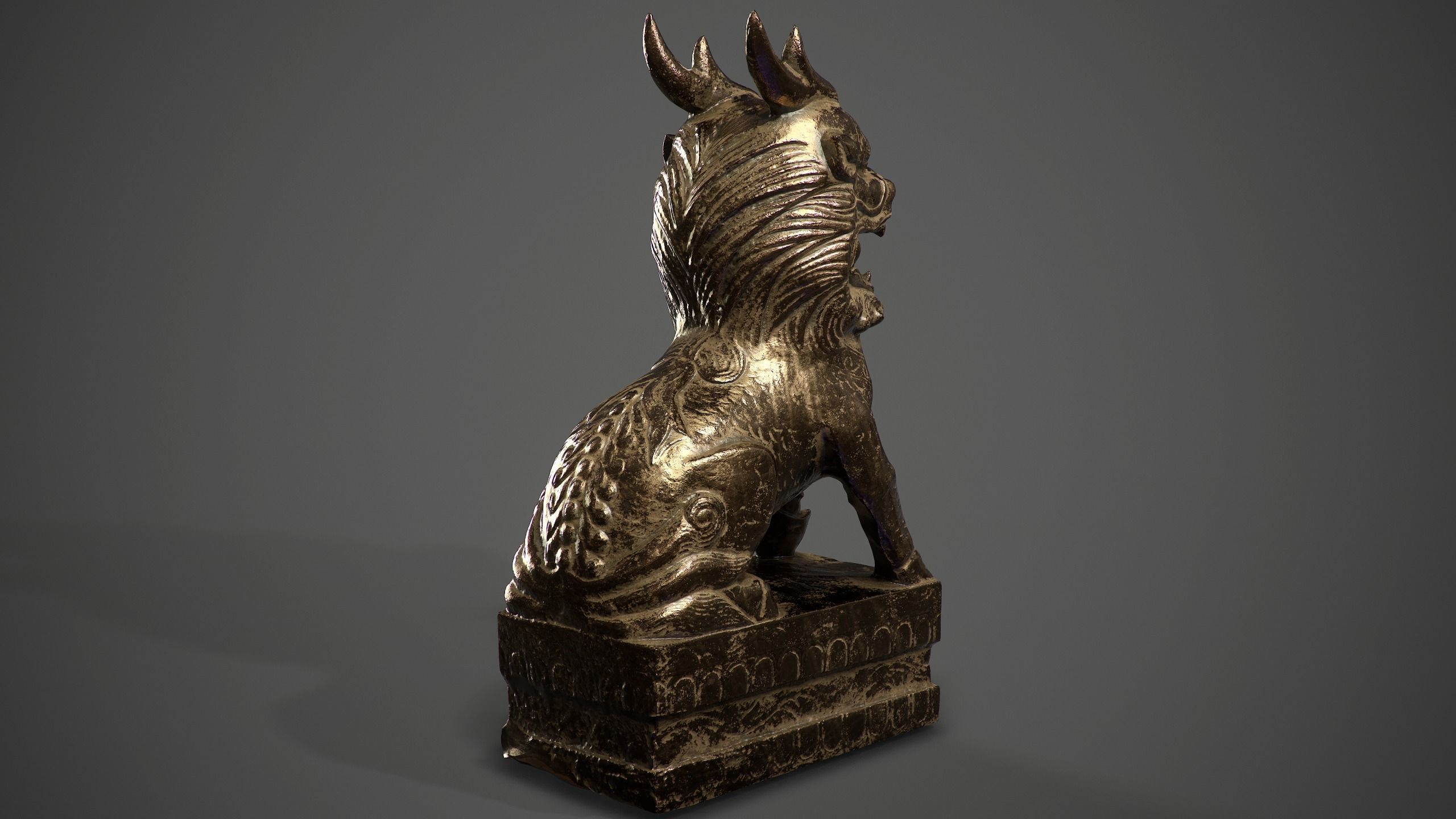 Chinese ancient statues  3D Model Collection_17