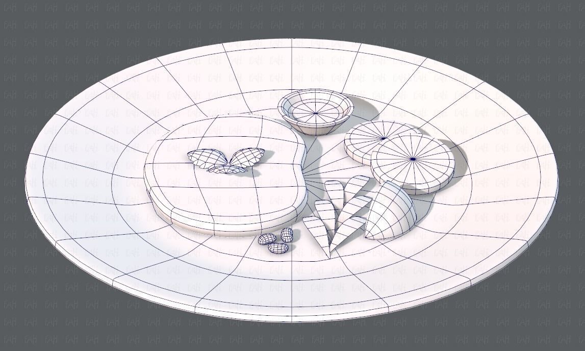 Steak V01 Low-poly 3D model_15