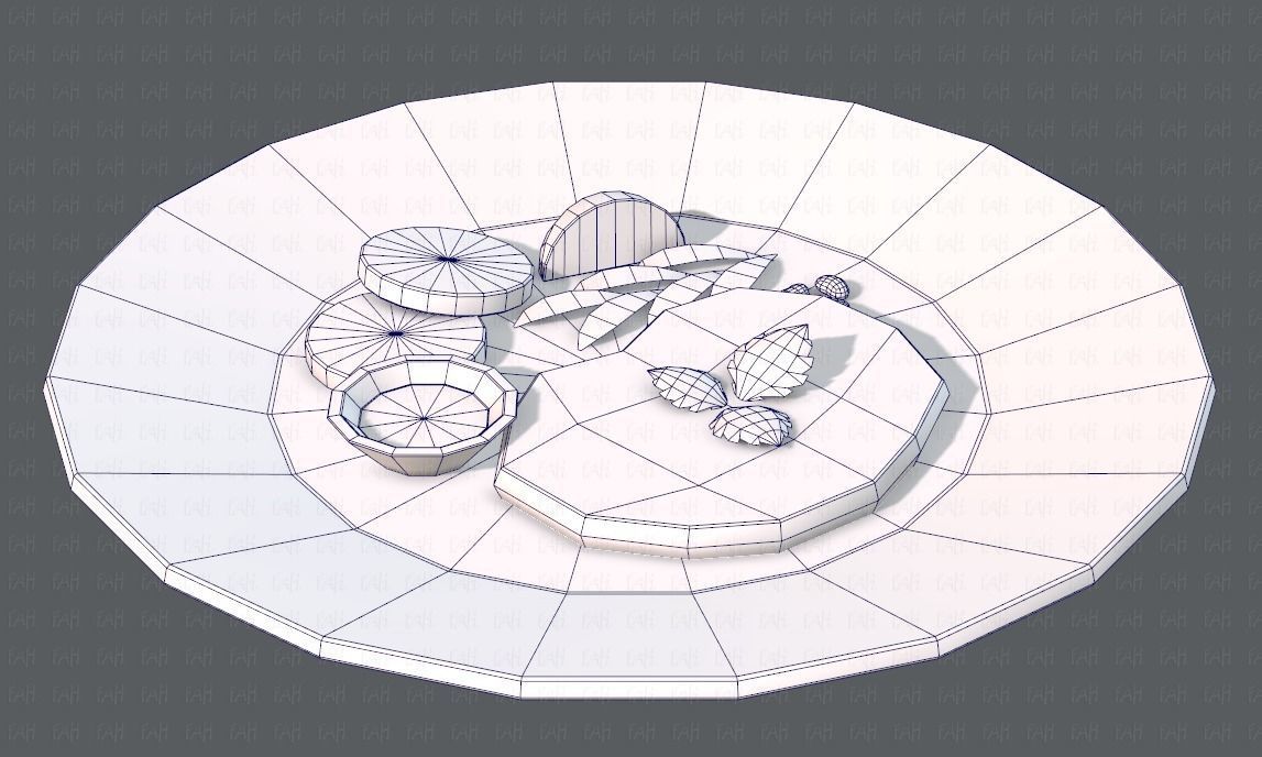 Steak V01 Low-poly 3D model_26