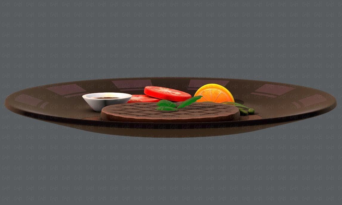 Steak V01 Low-poly 3D model_33