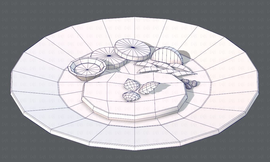 Steak V01 Low-poly 3D model_25