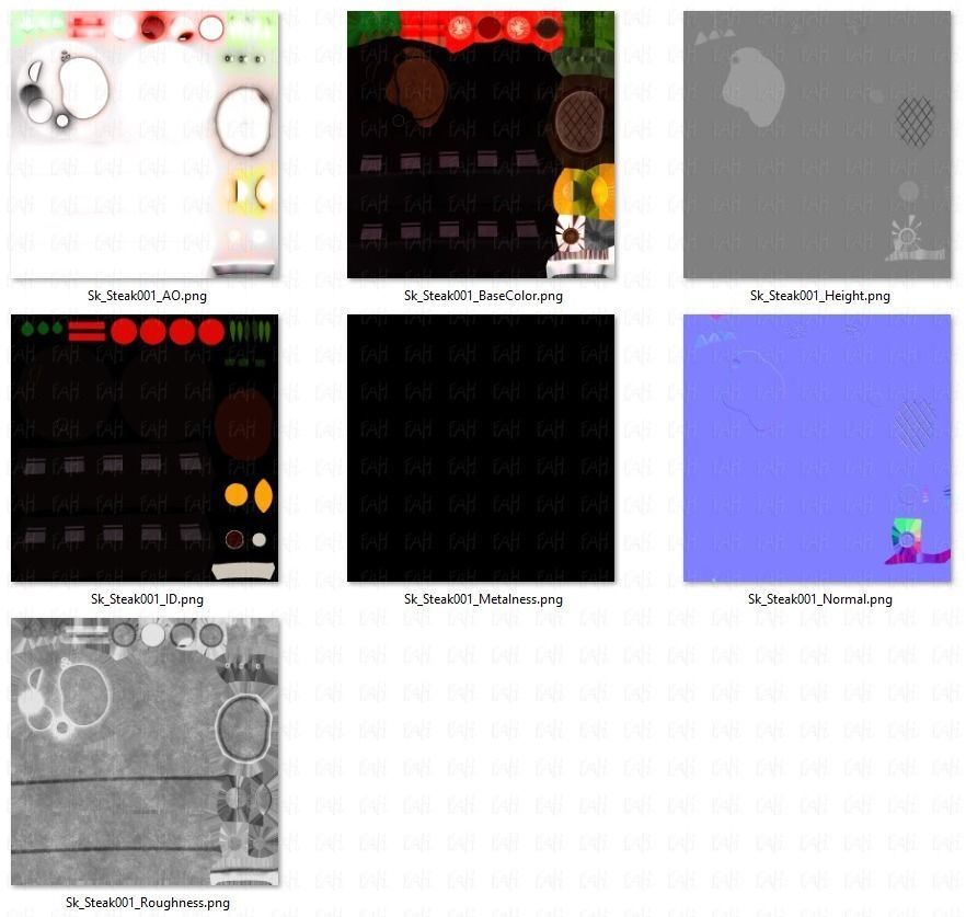 Steak V01 Low-poly 3D model_50