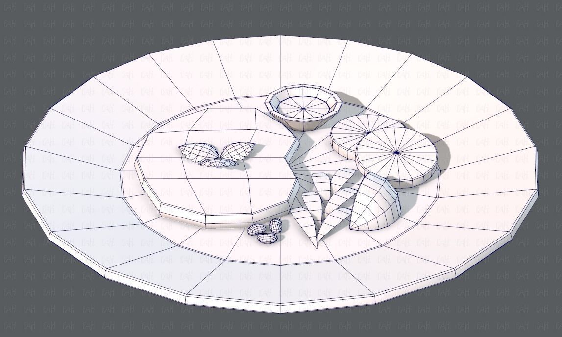 Steak V01 Low-poly 3D model_31