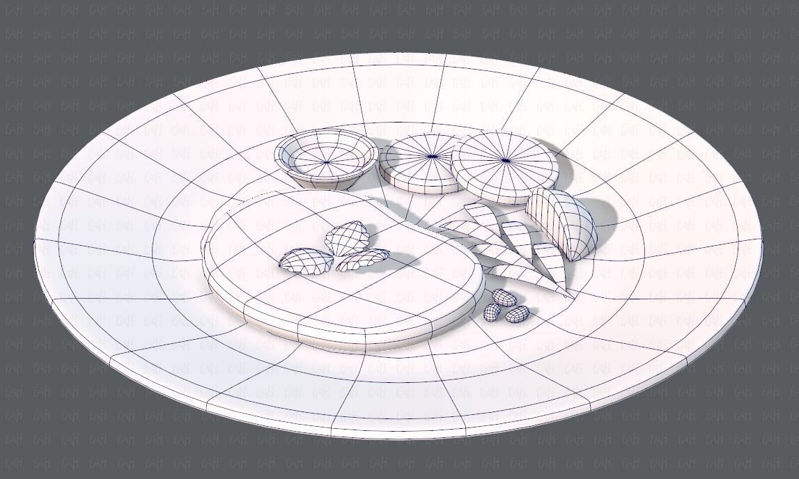 Steak V01 Low-poly 3D model_16