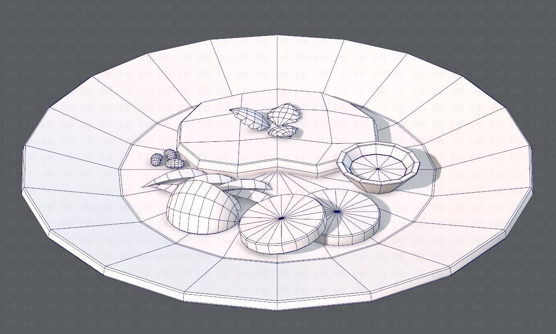 Steak V01 Low-poly 3D model_29