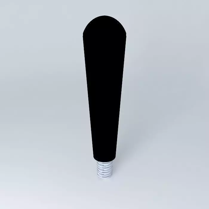 black tapered knob gear handle Free 3D model