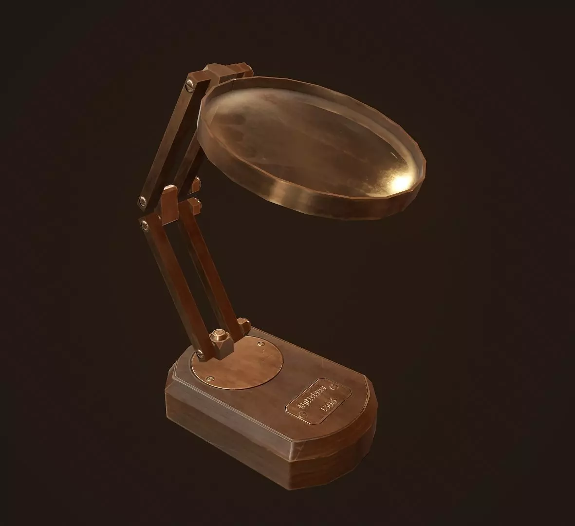 Magnifying glass - PBR Game Ready Low-poly 3D model